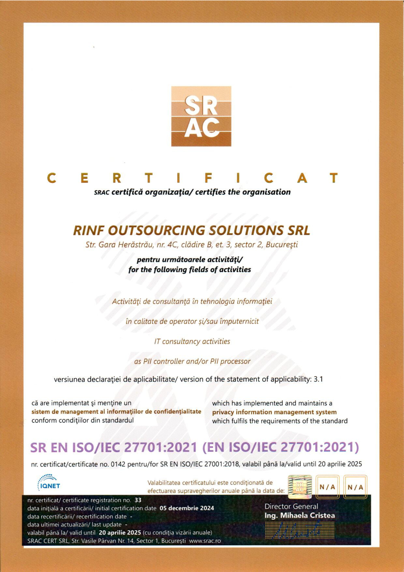 ISO 27701 certified companies